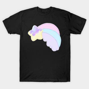 Kawaii Pastel Melty Rainbow Shooting Star T-Shirt